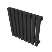 Радиатор КЗТО QUADRUM 40 V 500-8, структурный черный шелк, боковое подключение