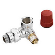 Клапан терморегулятора RA-NCX угловой, трехосевой, левое исполнение, хром, ВР, Danfoss 013G4240