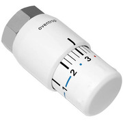 Термостатическая головка Oventrop Uni SH, артикул 1012066, белая, 7-28 С, с нулевой отметкой