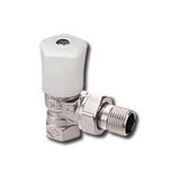 Heimeier Ручной радиаторный клапан Mikrotherm, DN25(1"), угловой, бронза никелированная, 0121-04.500