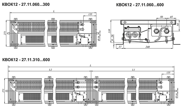 ISOTERM конвекторы чертеж. Конвектор КРК 27.09.240 П 1,200 (шт). Размеры конвектор изотерм 250 высота.